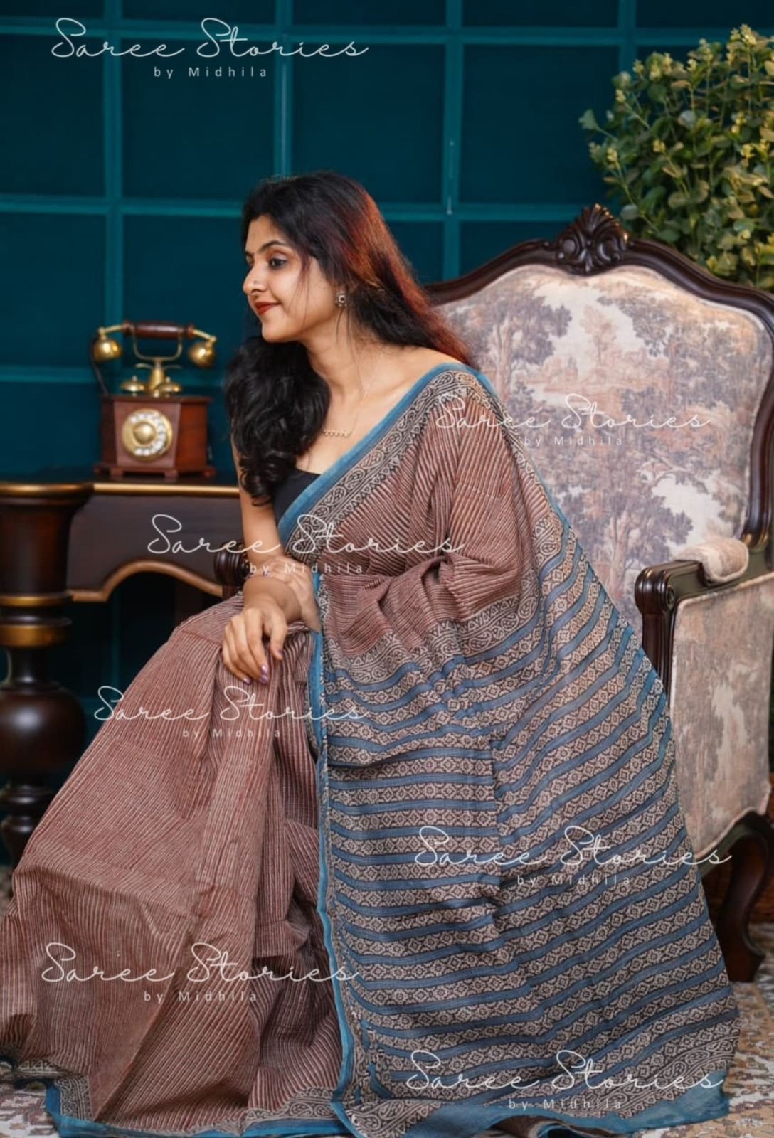 Kota Doriya With Digital Print Work And Running Designing Blouse Sarees WHOLESALE 8 Kota Doriya With Digital Print Work And Running Designing Blouse Sarees WHOLESALE - Image 8