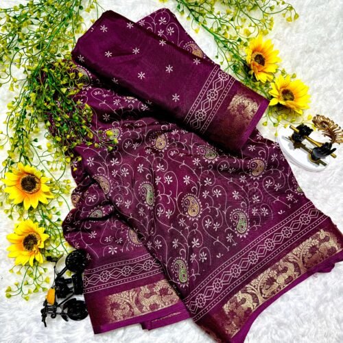 Mul mul cotton silk saree wholesale Soft and breathable fabric Pen kalamkari design work Contrast zari weaving Hamsa borders Comes with blouse piece (as shown) Suitable for festive & ethnic wear Ideal for wholesalers and retailers
