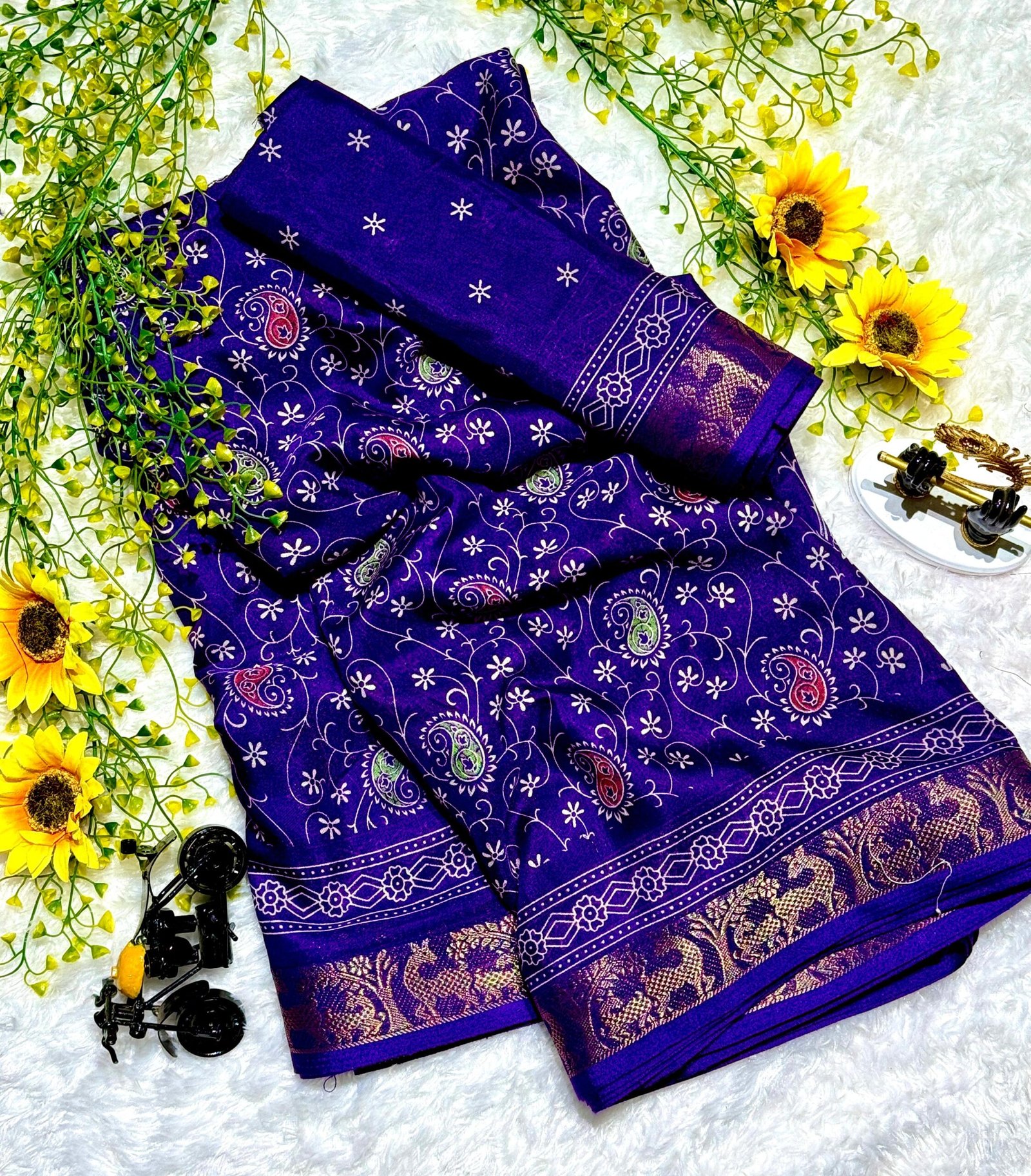 Mul Mul Cotton Silk Saree Wholesale 4 Mul Mul Cotton Silk Saree Wholesale - Image 3