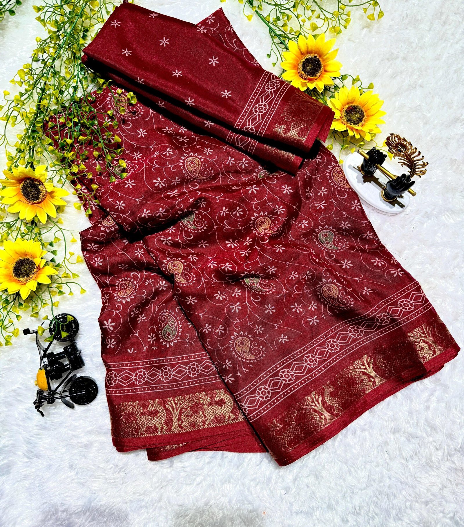 Mul Mul Cotton Silk Saree Wholesale 6 Mul Mul Cotton Silk Saree Wholesale - Image 5