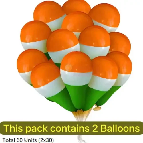 Crafty Villa Solid Republic Day and Independence Day Special Decoration Balloon