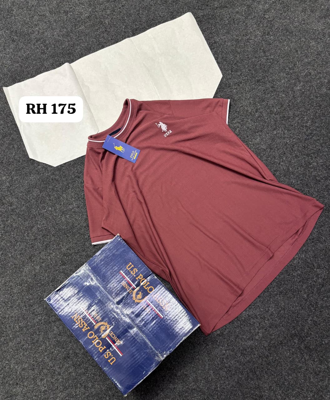 IMPORTED TRANSFER JACQUARD KNIT LYCRA T SHIRT 2 IMPORTED TRANSFER JACQUARD KNIT LYCRA T SHIRT - Image 2