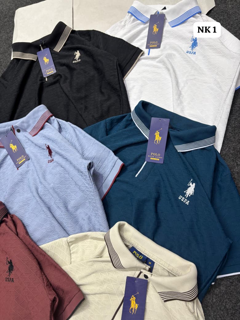 IMPORTED TRANSFER JACQUARD KNIT LYCRA T- SHIRT 4 IMPORTED TRANSFER JACQUARD KNIT LYCRA T- SHIRT - Image 4