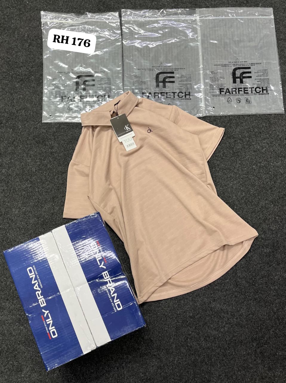 IMPORTED TRANSFER JACQUARD KNIT LYCRA T- SHIRT 3 IMPORTED TRANSFER JACQUARD KNIT LYCRA T- SHIRT - Image 3