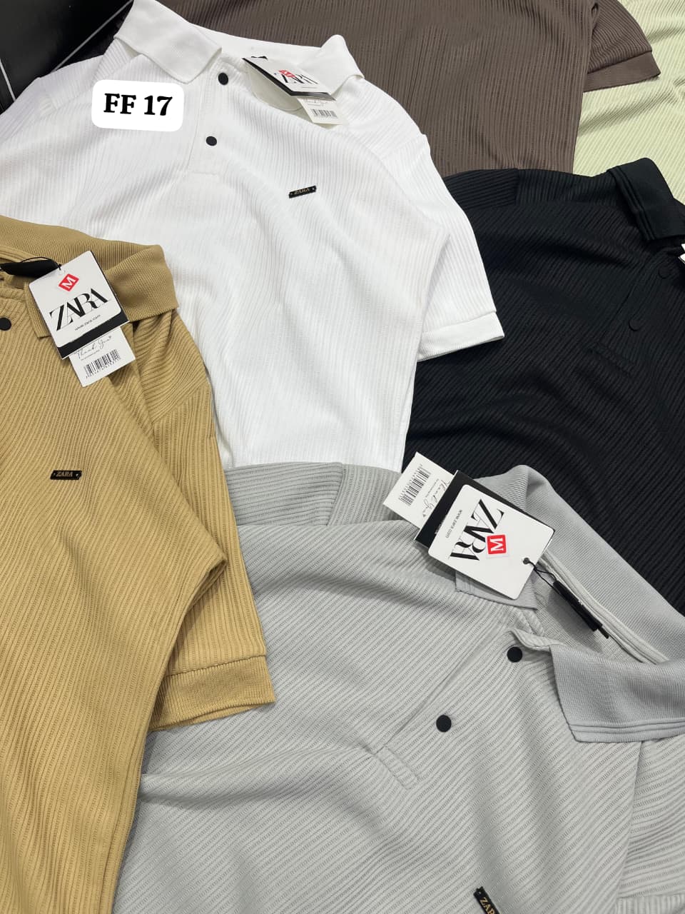 BIOWASHED TRANSFER KNIT LYCRA COLLAR WITH TICH BUTTON TSHIRTS 3 BIOWASHED TRANSFER KNIT LYCRA COLLAR WITH TICH BUTTON TSHIRTS - Image 3