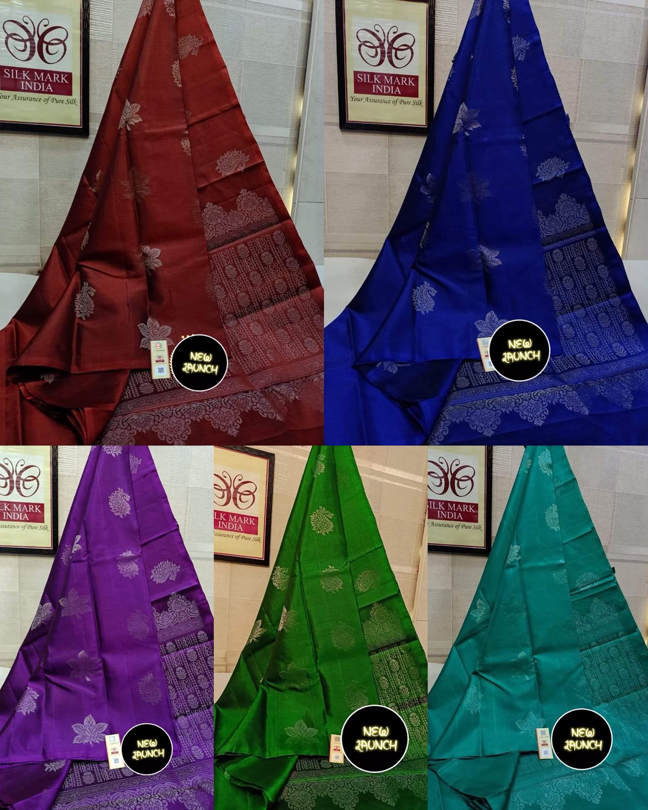 SOFT LICHI SILK CLOTH SAREE WHOLESALE 3 SOFT LICHI SILK CLOTH SAREE WHOLESALE - Image 2