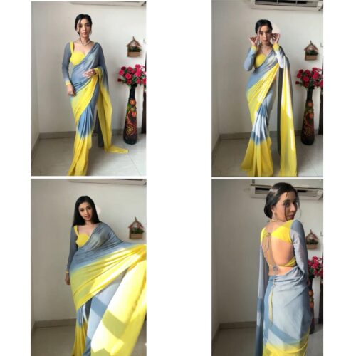 Ready to Wear Georgette Saree 29 Ready to Wear Georgette Saree