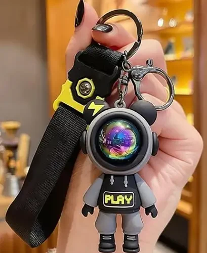 OTTAVO Space Astronaut Gray Keychain For Car, Student Bag, Home Key. Key Chain 10 OTTAVO Space Astronaut Gray Keychain For Car, Student Bag, Home Key. Key Chain