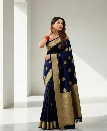 FAB WOVEN Woven Banarasi Art Silk Saree with Unstitched Blouse 35 FAB WOVEN Woven Banarasi Art Silk Saree with Unstitched Blouse