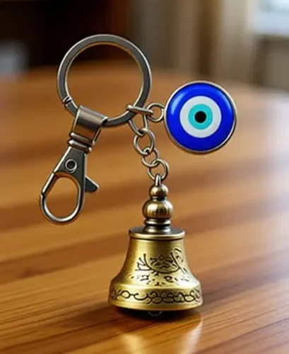 Bodytech Guardian Bell KeyChain Tibetan Temple Evil Eye Hook Metal Keyring Key Chain 5 Bodytech Guardian Bell KeyChain Tibetan Temple Evil Eye Hook Metal Keyring Key Chain