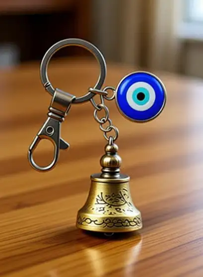 Bodytech Guardian Bell KeyChain Tibetan Temple Evil Eye Hook Metal Keyring Key Chain 2 Bodytech Guardian Bell KeyChain Tibetan Temple Evil Eye Hook Metal Keyring Key Chain