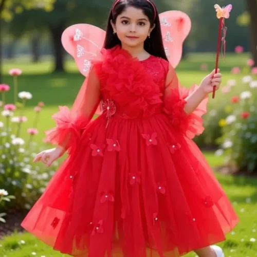 ITC FASHION Girls Midi/Knee Length Party Dress