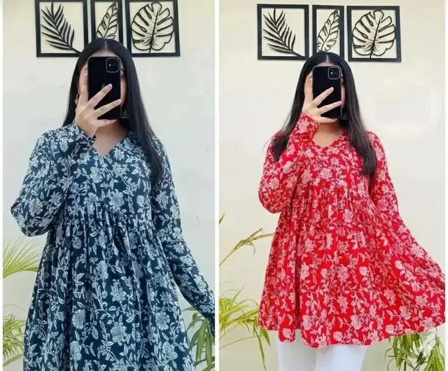 Vankar Floral Print Kurta 3 Vankar Floral Print Kurta - Image 2