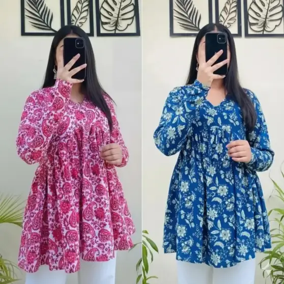 Vankar Floral Print Kurta 8 Vankar Floral Print Kurta - Image 7