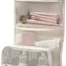 Otiporter Multifunction Portable Brush/Shaving Kit/Medicine Holder Bag Cosmetic Makeup Pouch Vanity Box (Beige)