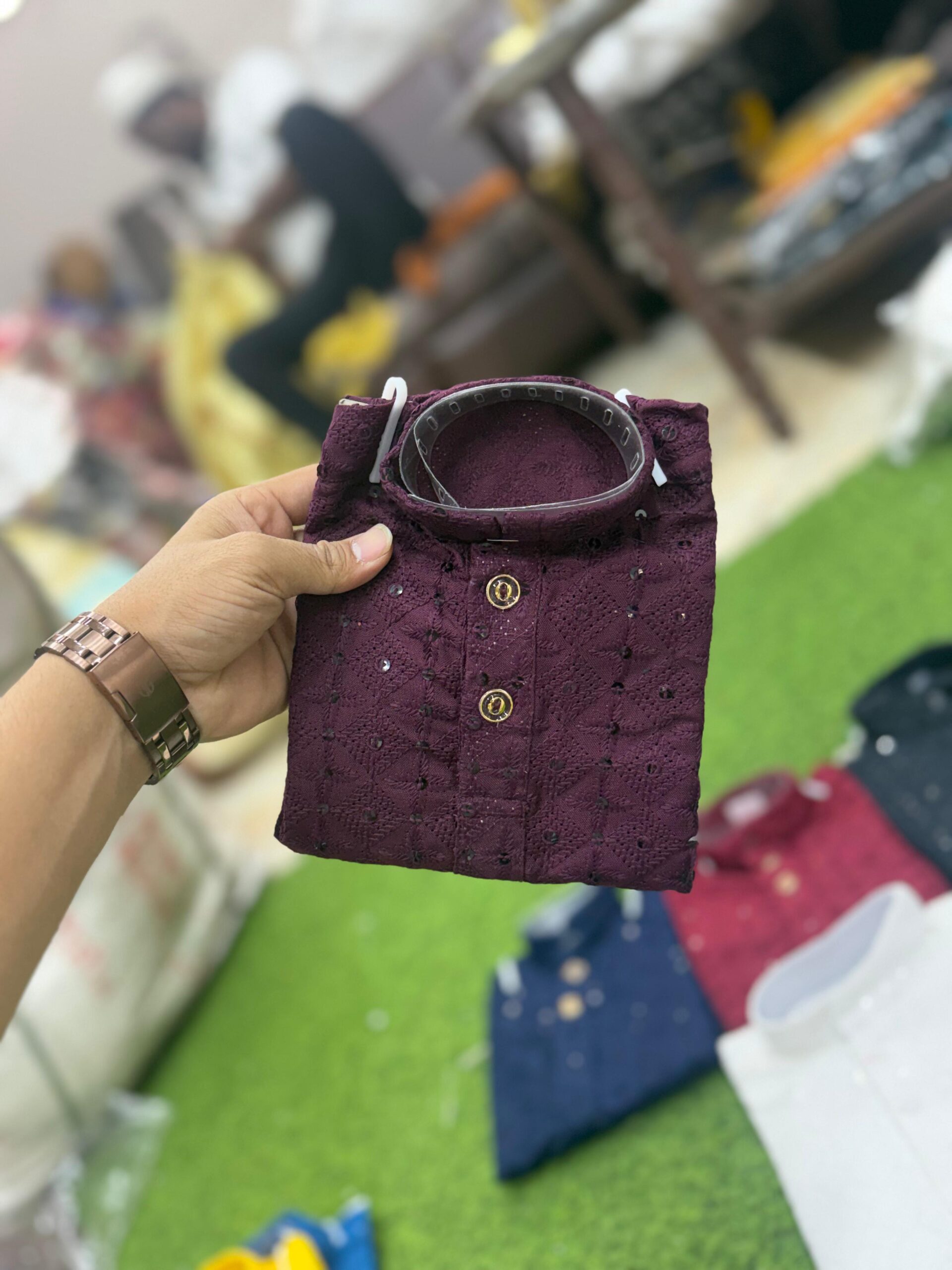 Kids Lucknowi Kurta 3 Kids Lucknowi Kurta - Image 3