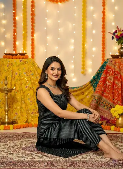 Einfach Gehen Women Kurta and Pant Set 3 Einfach Gehen Women Kurta and Pant Set - Image 2