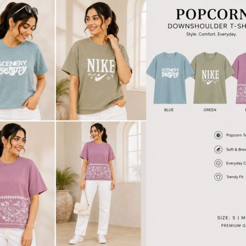 Womens down shoulder T Shirt Wholesale 3 Womens down shoulder T Shirt Wholesale