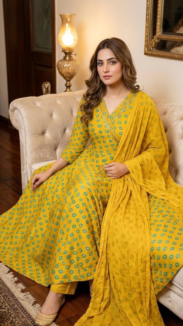 tally Heavy Cotton 60/60 , Berlin Cotton, and Heavy Muslin Anarkali 3 pcs sets 10 tally Heavy Cotton 60/60 , Berlin Cotton, and Heavy Muslin Anarkali 3 pcs sets - Image 9