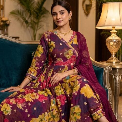 tally Heavy Cotton 60/60 , Berlin Cotton, and Heavy Muslin Anarkali 3 pcs sets 16 tally Heavy Cotton 60/60 , Berlin Cotton, and Heavy Muslin Anarkali 3 pcs sets