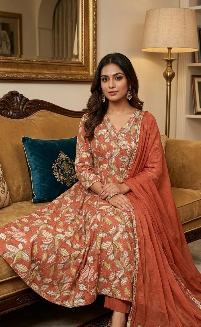 tally Heavy Cotton 60/60 , Berlin Cotton, and Heavy Muslin Anarkali 3 pcs sets 12 tally Heavy Cotton 60/60 , Berlin Cotton, and Heavy Muslin Anarkali 3 pcs sets - Image 11