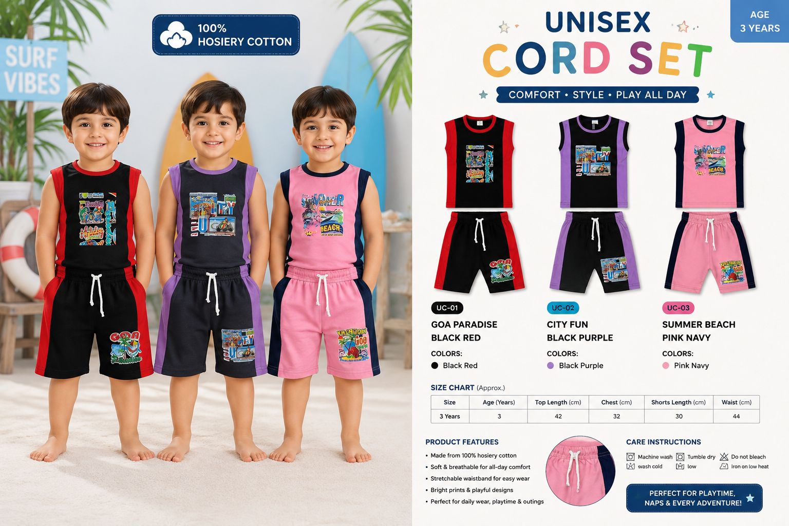 Kids Co Ord Set Wholesale 3 Kids Co Ord Set Wholesale - Image 3