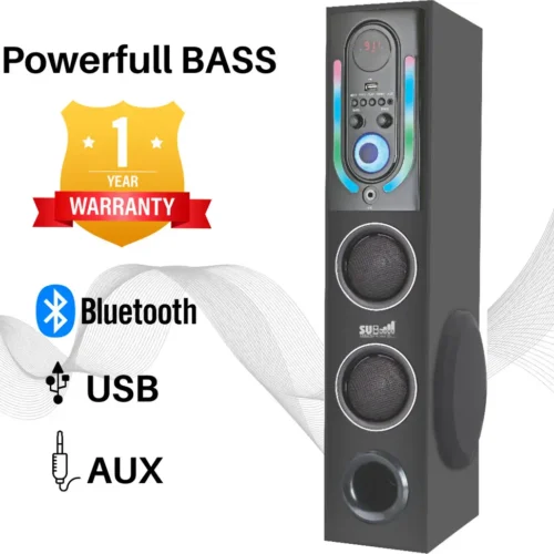 summore TW-101. 100 W Bluetooth Tower Speaker BROWN, 5.1 Channel 3 tw 10 new summore original imagkekwqxfnyb7s | VastrMitr