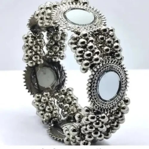 PRASUB Alloy Silver Coated Bangle