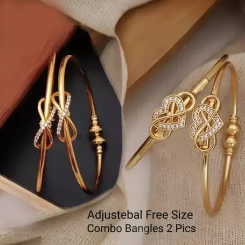 brado jewellery Brass Diamond Brass Bangle (Pack of 4)