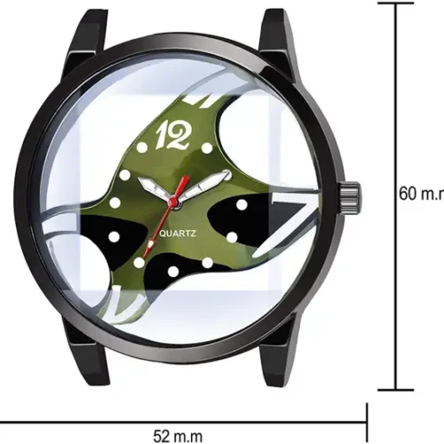 green oepn dial green pu strap analog men watchs niyati nx original imafygut4hxmjvz4 | VastrMitr