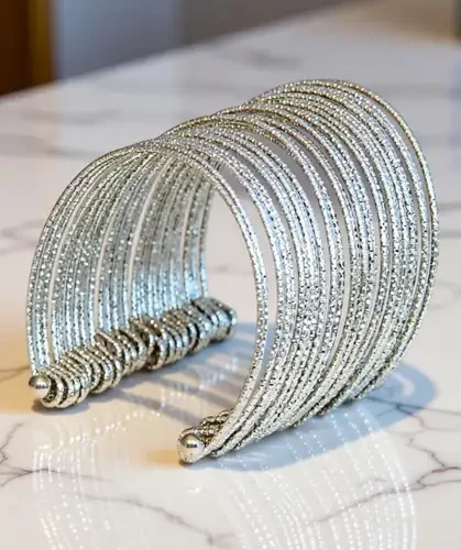 JSD Alloy Silver Bangle 12 JSD Alloy Silver Bangle