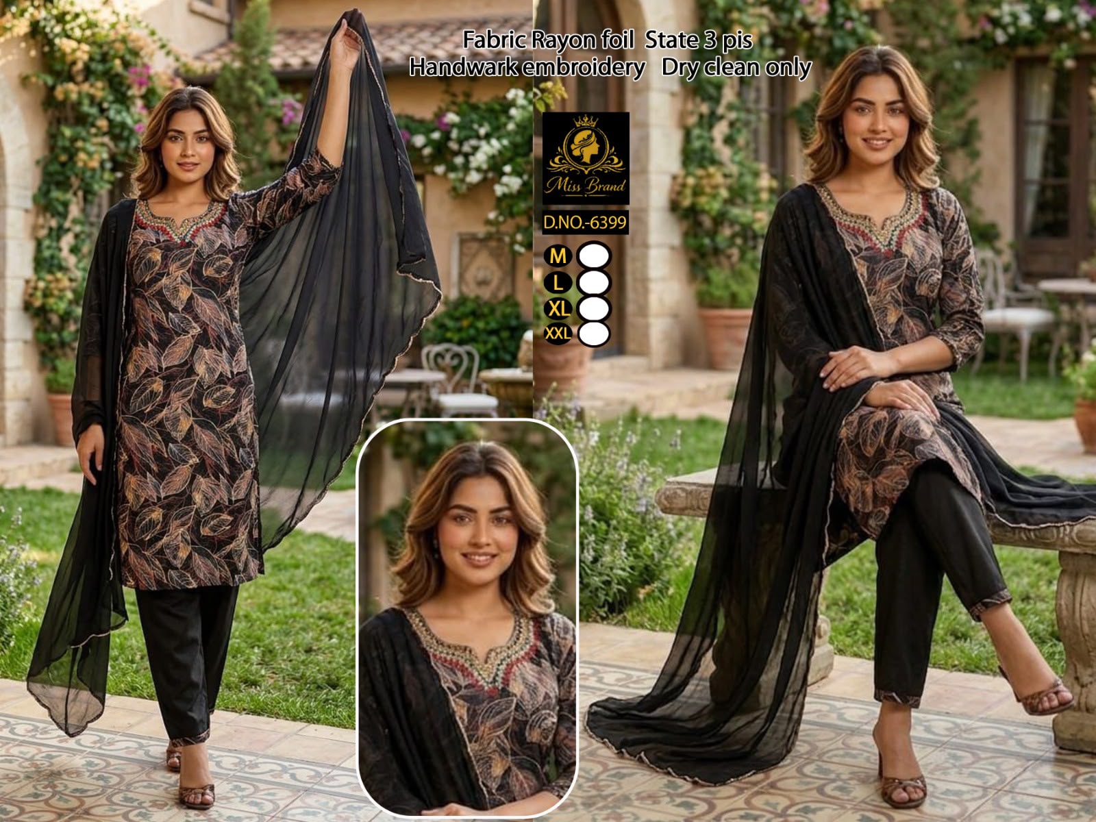 Foil Rayon 3 Piece Set Wholesale 10 Foil Rayon 3 Piece Set Wholesale - Image 9