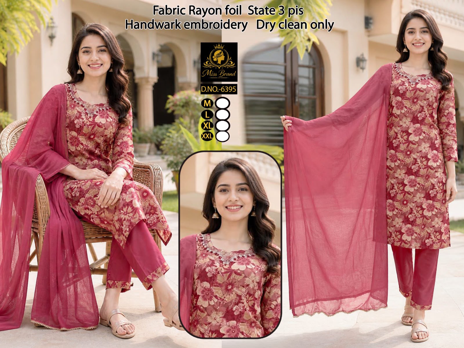 Foil Rayon 3 Piece Set Wholesale 12 Foil Rayon 3 Piece Set Wholesale - Image 11