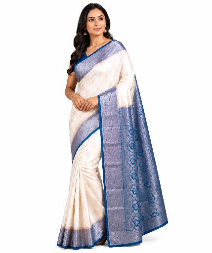 Women's Banarasi silk saree with blouse piece 8 Women's Banarasi silk saree with blouse piece - Image 7