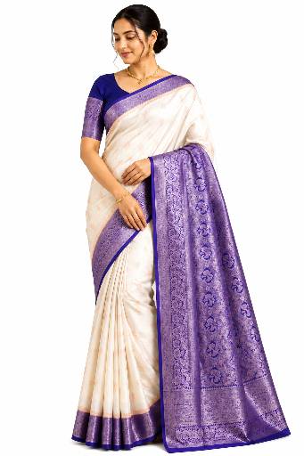 Women's Banarasi silk saree with blouse piece 7 Women's Banarasi silk saree with blouse piece - Image 6
