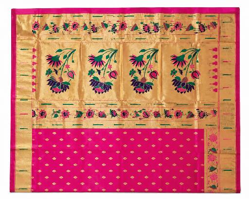 Paithani silk saree with blouse piece available 6 Paithani silk saree with blouse piece available - Image 5