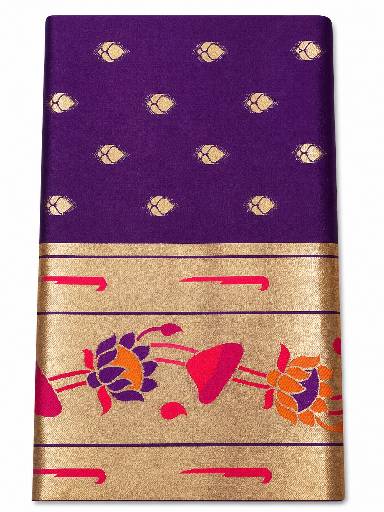 Paithani silk saree with blouse piece available 7 Paithani silk saree with blouse piece available - Image 6