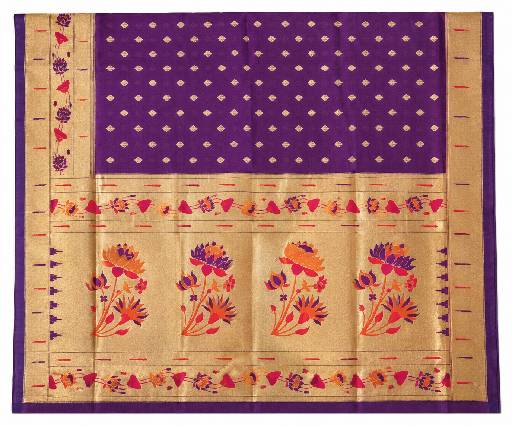 Paithani silk saree with blouse piece available 8 Paithani silk saree with blouse piece available - Image 7