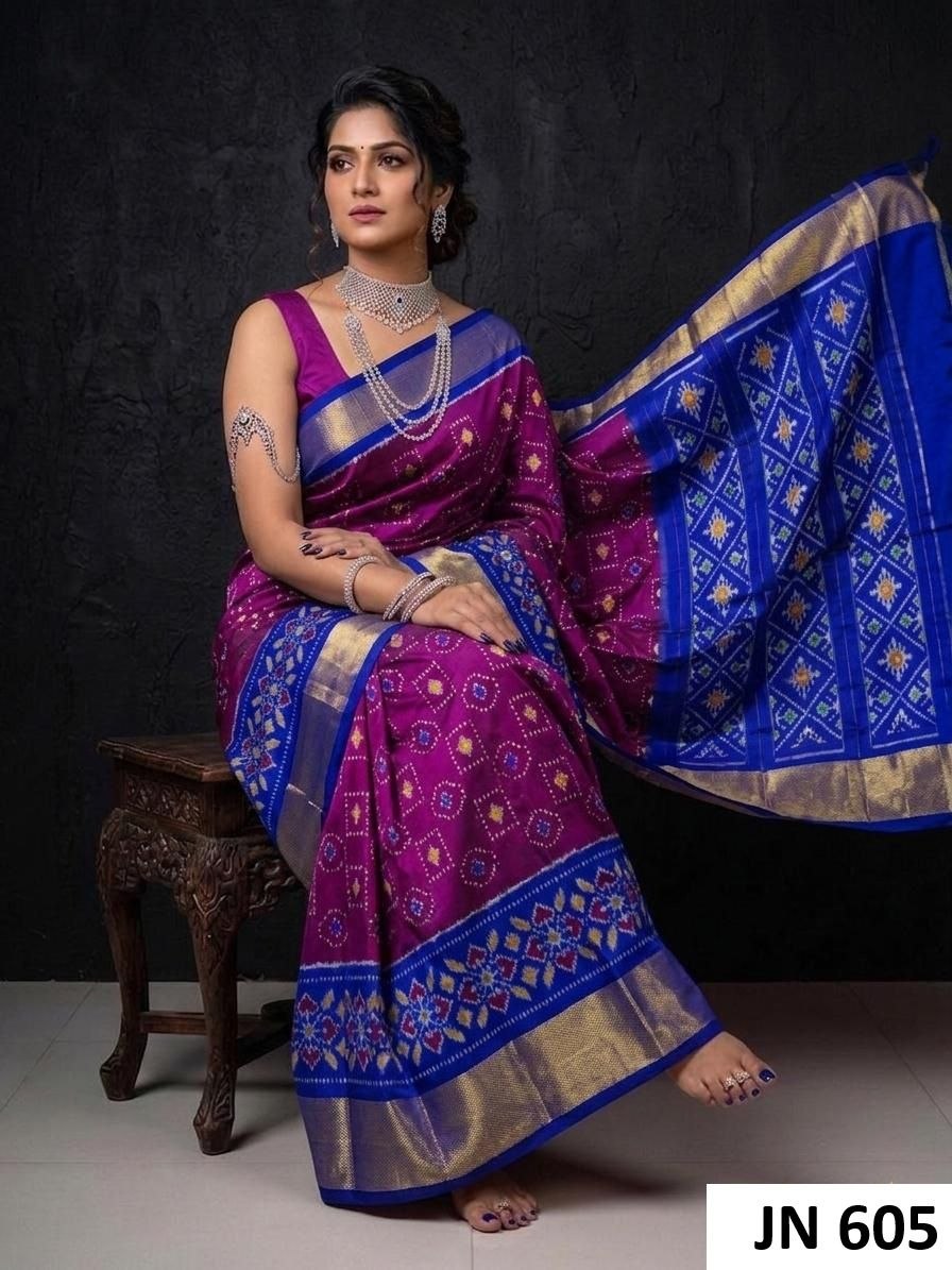 Pochampally Ikkat Silk Sarees 3 Pochampally Ikkat Silk Sarees - Image 2