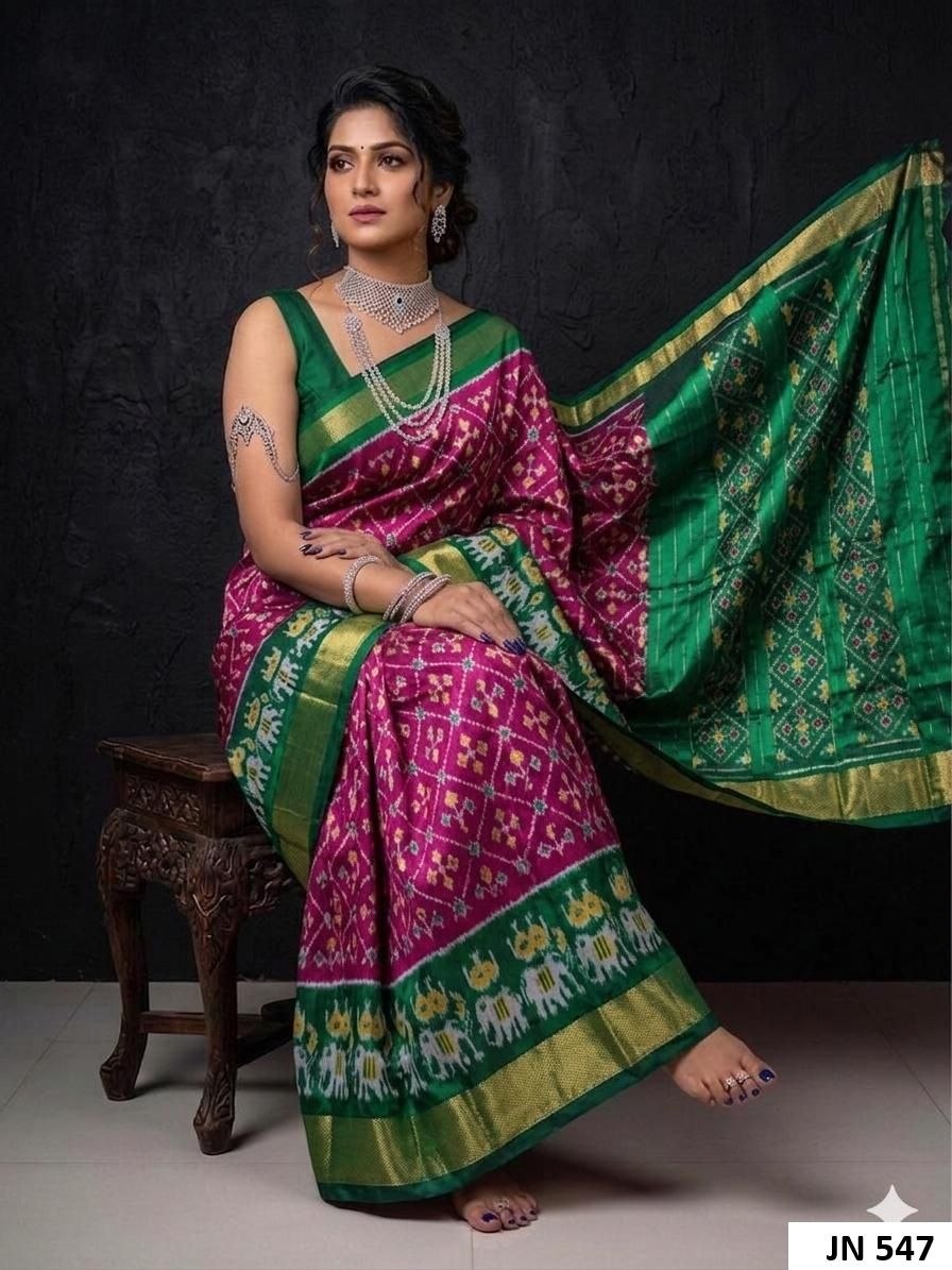 Pochampally Ikkat Silk Sarees 7 Pochampally Ikkat Silk Sarees - Image 6