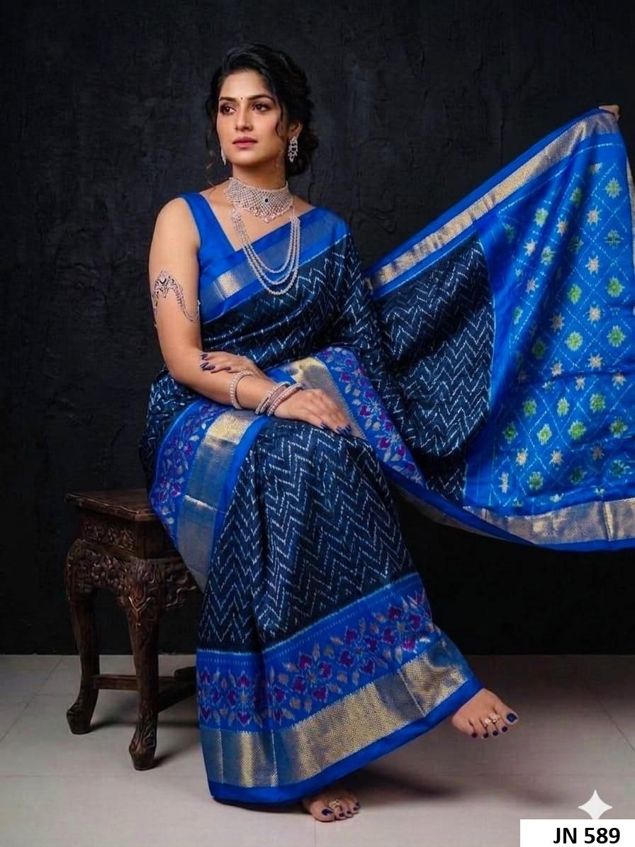 Pochampally Ikkat Silk Sarees 10 Pochampally Ikkat Silk Sarees - Image 9