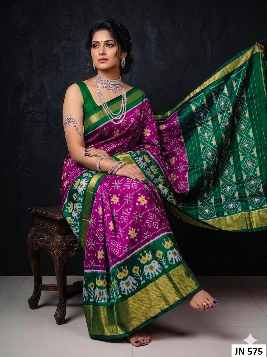 Pochampally Ikkat Silk Sarees 14 Pochampally Ikkat Silk Sarees - Image 13