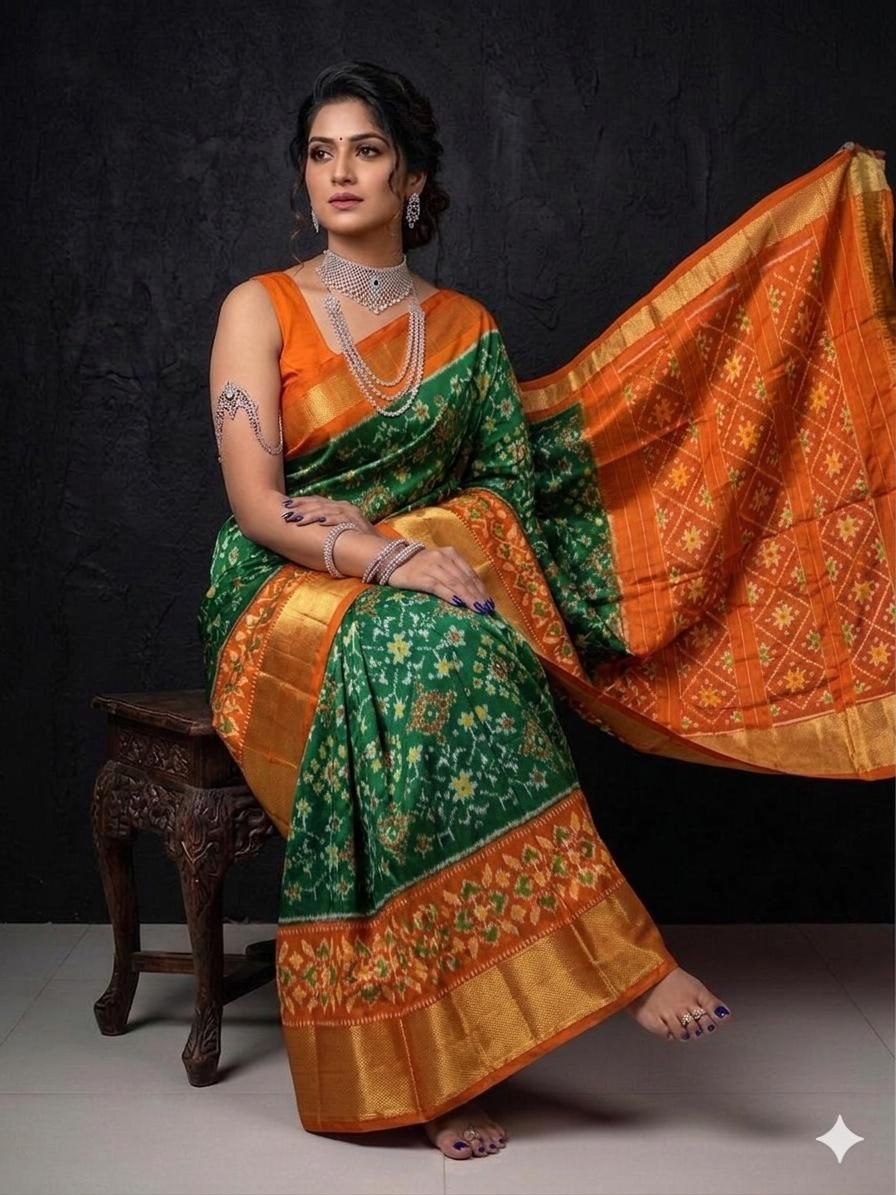 Pochampally Ikkat Silk Sarees 17 Pochampally Ikkat Silk Sarees - Image 16
