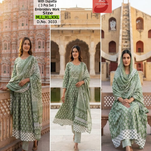 Cotton 40/60 Anarkali Set