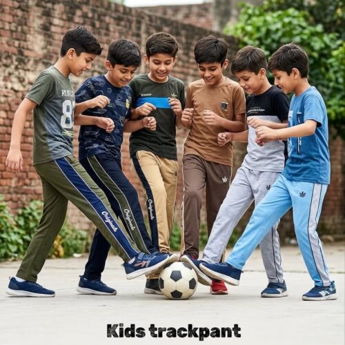 NS LYCRA KIDS TRACKPANT D-PIPING 26/30 6PCS 30 Kids NS Lycra Trackpant