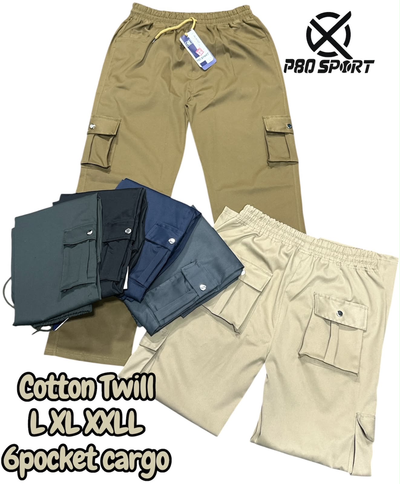 Cotton Twill 6pocket Track pant 2 Cotton Twill 6pocket Track pant