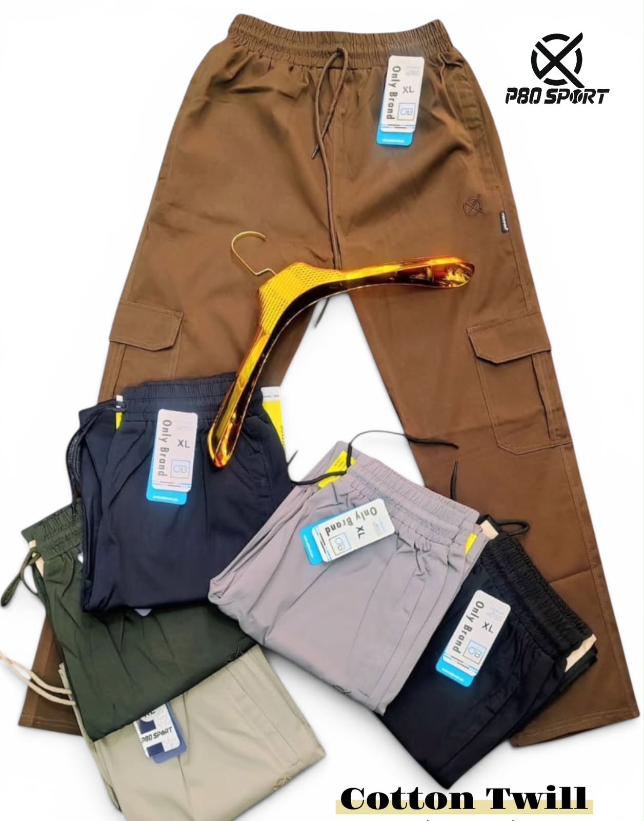 Cotton Twill 4pocket Track pant 18pcs set 3 Cotton Twill 4pocket Track pant 18pcs set - Image 2
