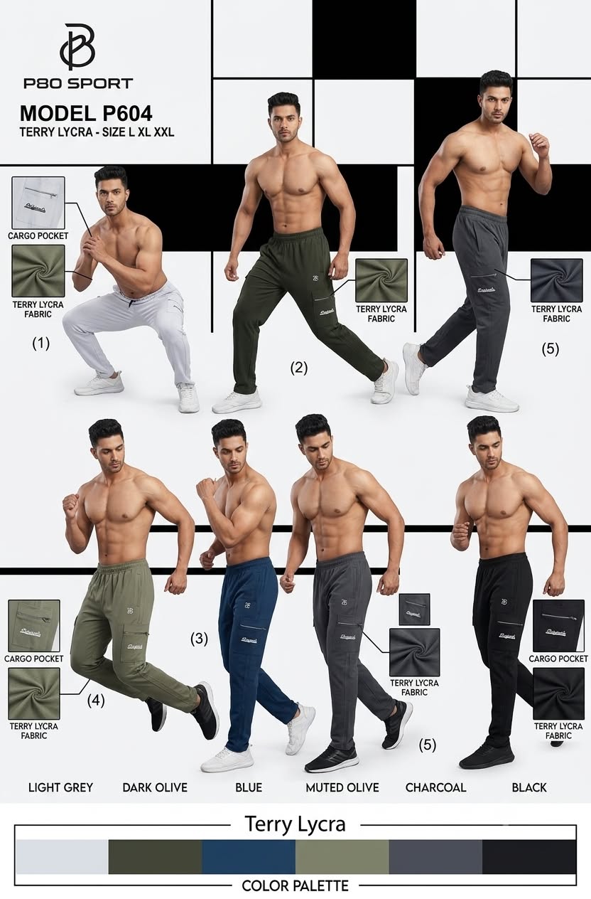 NS TERRY LYCRA TRACKPANT TERRY-604 2 NS TERRY LYCRA TRACKPANT TERRY-604